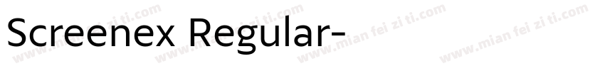 Screenex Regular字体转换